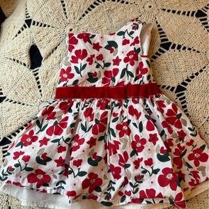 Carter's Red and White Floral Kids Dress